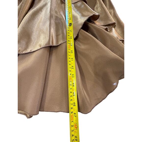 Vintage Roaring 20's Flapper Great Gatsby Black Velvet Gold Dress SZ XS Cosplay - Picture 16 of 16